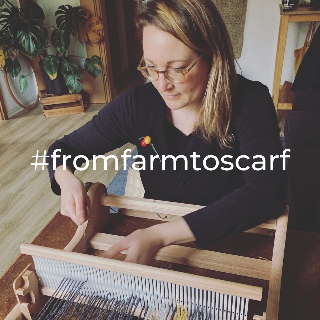 #fromfarmtoscarf – ein Projekt über  Handweben und regionale Wolle